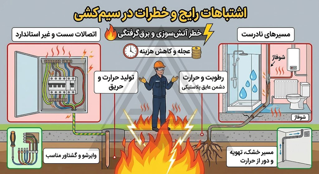 ایمنی در سیم کشی ساختمان